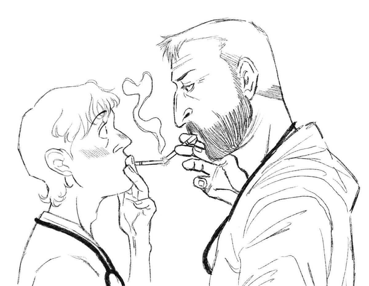 bunnybonnettt's tweet photo. Cigarette kiss 🚬 #hucklerobby https://t.co/66lv7T7Hmq