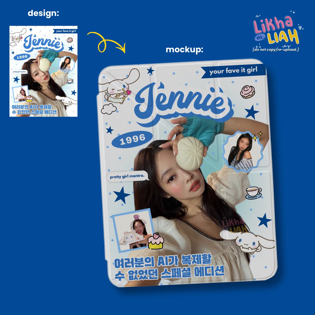 likha_ni_liah's tweet photo. yohoo dito ang tingin!! 👀

here’s my recent design for a blink client + the design on her ipad case mismo (supeeerr cute aaa🥹) 

for edit/layouts, shoot a DM lang ^^ https://t.co/DmfZigCZwg