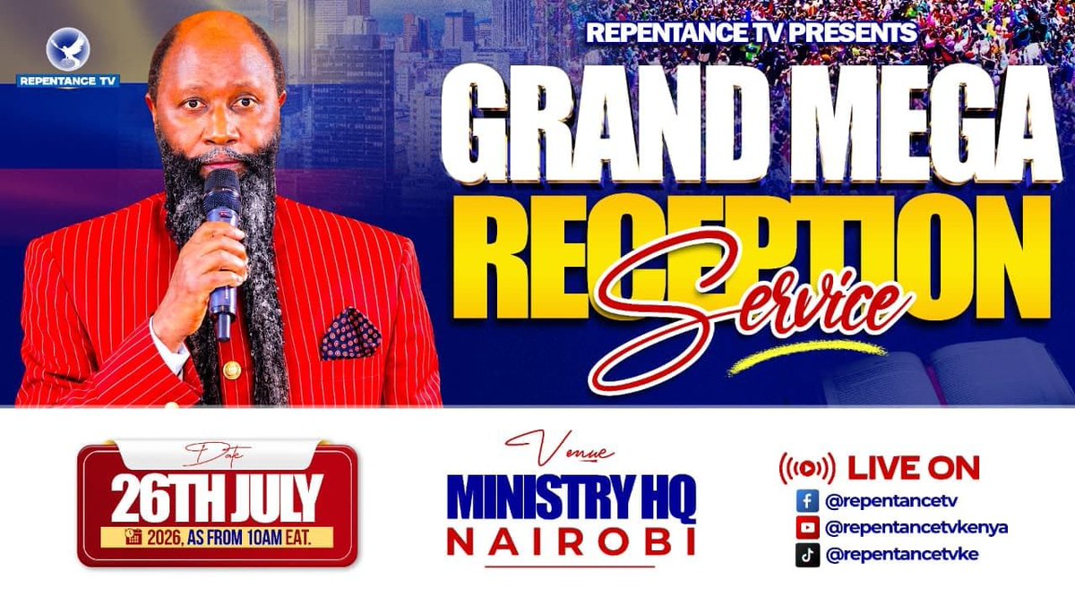 KikwaiJuliuss's tweet photo. COMING UP TODAY SUNDAY — THE GRAND MEGA RECEPTION SERVICE AT THE MINISTRY HEADQUARTERS. https://t.co/gK6OQOfVg9
