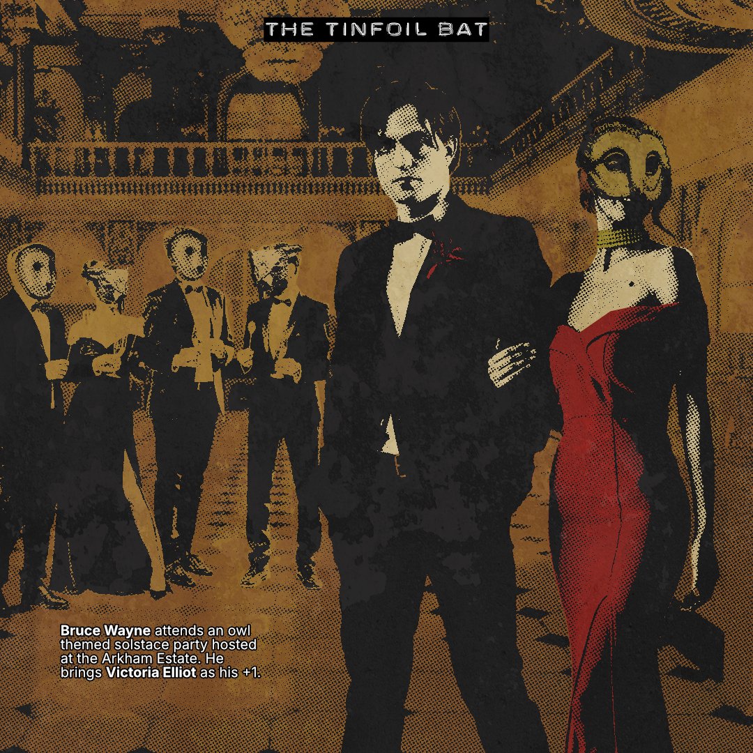 thetinfoilbat's tweet photo. Court of Owls masquerade party... https://t.co/8cde349x5Y