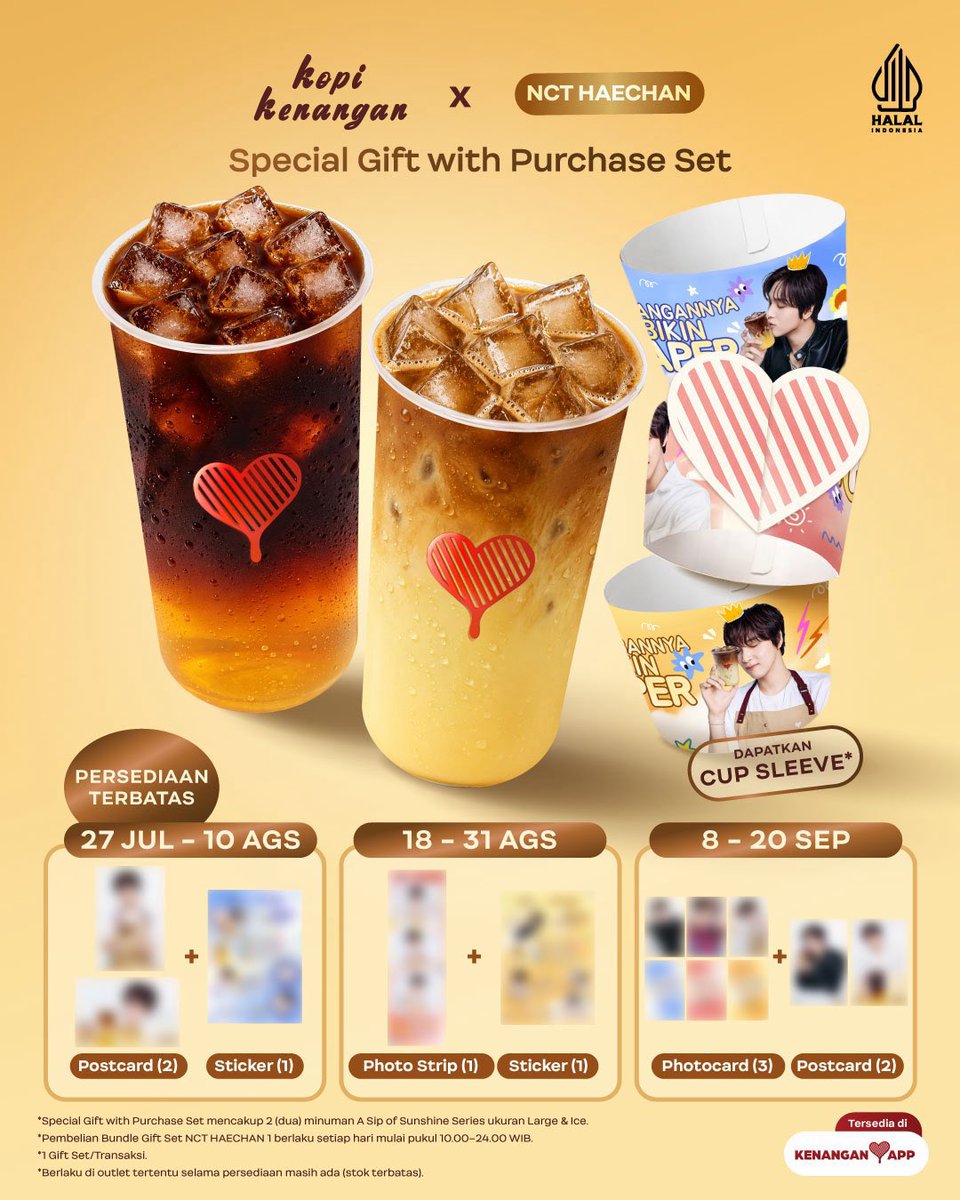 nayapypup's tweet photo. 🍌✨ GIVEAWAY TIME! PT.2✨🍌
Rayakan hadirnya Kopi Kenangan @Kopikenangan_ID x NCT HAECHAN dengan paket 5 Bundle Special Gift Banana Series untuk 5 pemenang🎁💛

Cara ikut:
🍌 Follow @nayapypup
🍌 Like & Repost post ini
🍌 Reply dengan hastag #KopiKenanganxNCTHAECHAN 

⏰ Ditutup hari ini, 26 Juli pukul 19.00 WIB.
🎉 5 pemenang dipilih secara random dan diumumkan malam ini (klaim hadiah 1x24jam).

Good luck! 💛🍌 
‼️Bundle special gift avail start 27 JULY‼️

#KopiKenanganxNCTHAECHAN #HAECHAN #NCT