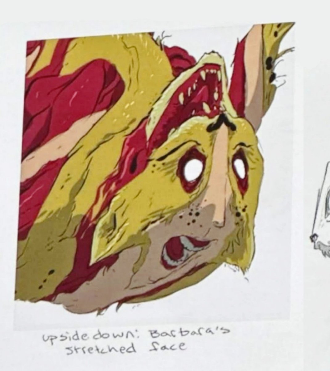 godsandmortaIs's tweet photo. iʼm just noticing that, in this wild version of absolute cheetah, the cheetahʼs tear marks are her eyebrows, and the cheetah spots are her freckles. hayden sherman, you're a genius for this. https://t.co/UxEBAT9Eqo