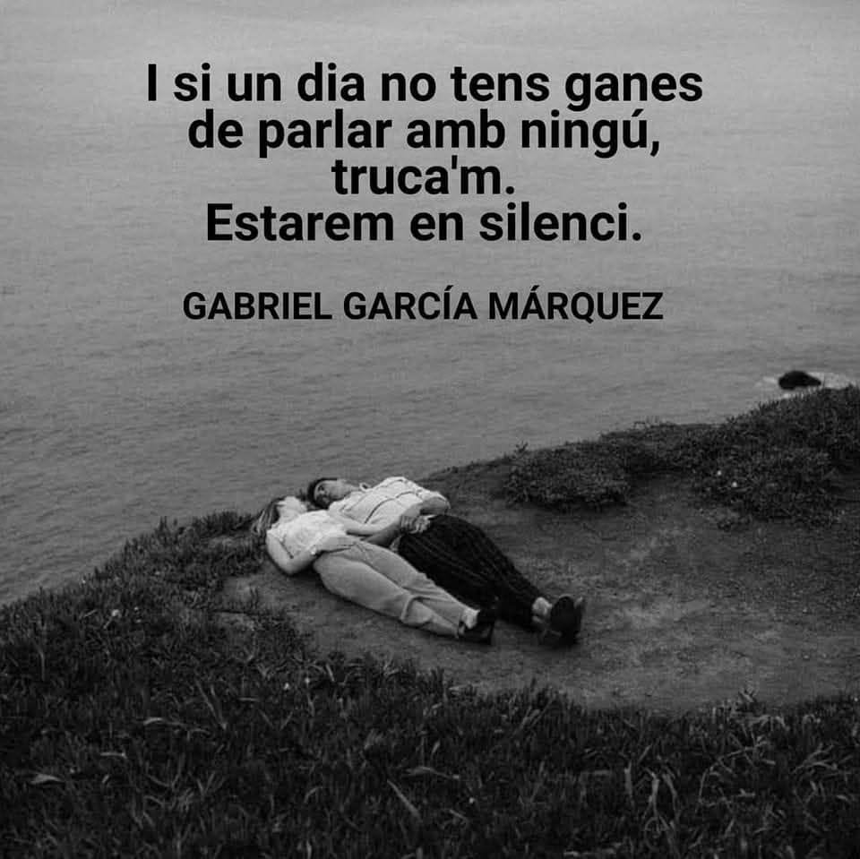HaddockRCat's tweet photo. L'amistat per damunt de tot. #FrasesEnCatalà #Amistat #GabrielGarcíaMárquez https://t.co/FhKOpbKdil