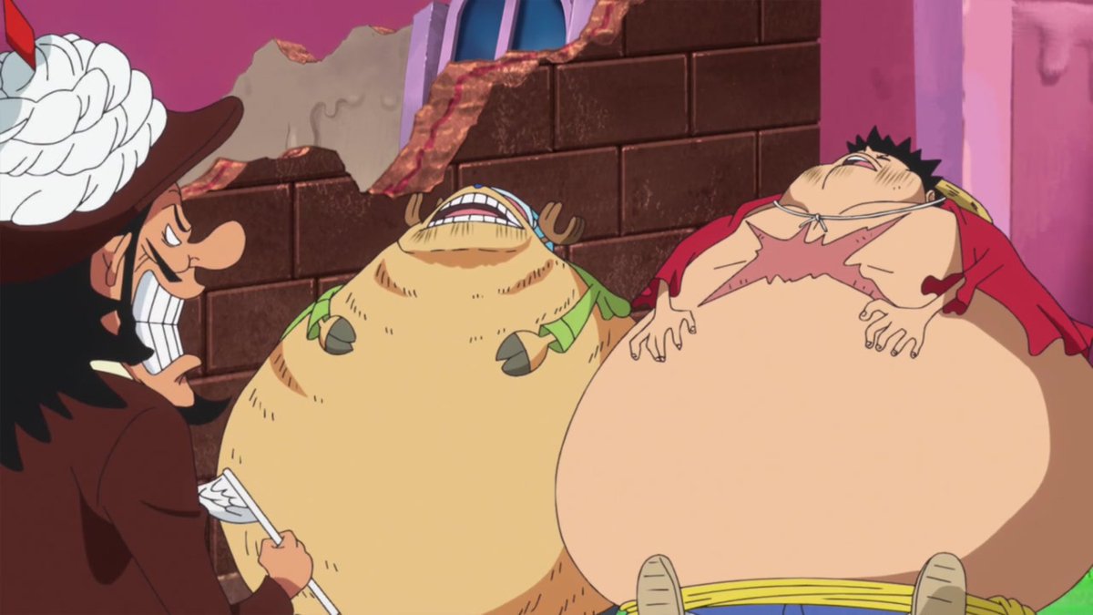 ToonamiNews's tweet photo. Is this called property damage? 
#OnePiece #Toonami https://t.co/lqU99N60rN