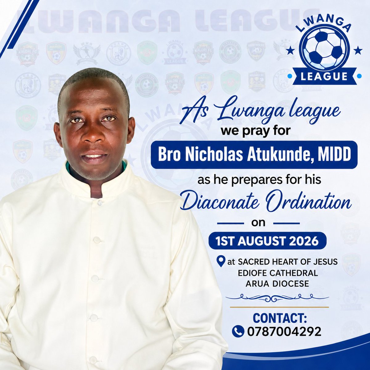 Lwangaleague's tweet photo. We continue to offer them to the Lord 🙏
May the Lord continue guiding you in your line of your call🙏🤗
As Lwanga league we pray for you 🙏🙏 https://t.co/rWHR7nOLok