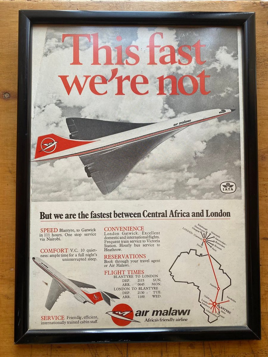 General_wongie's tweet photo. A thread about how we went from flying to London to struggling for forex. Forty years ago, Malawi was more advanced than it is today.

We had a thriving economy, a stable currency, and a national airline that flew directly to London. https://t.co/XlhIdGTtu5