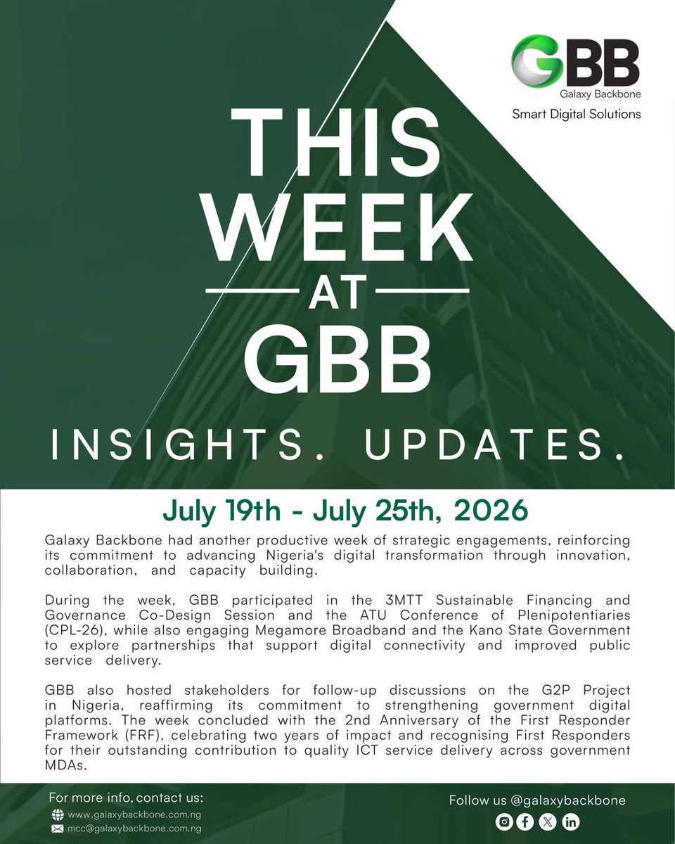 Galaxybackbone's tweet photo. We invite you to experience our activities last week, through our newsletter: #ThisWeekatGBB
@Galaxybackbone
#GBB https://t.co/XRojr25hTW