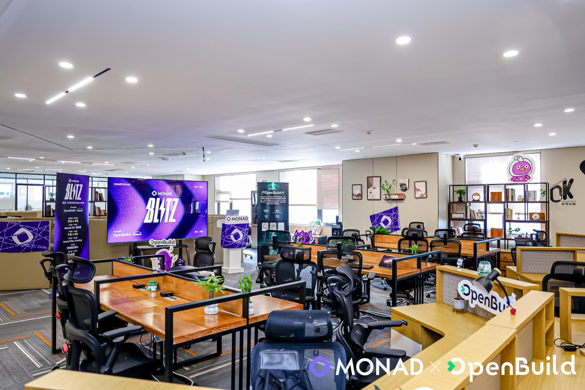 monad_zw's tweet photo. Monad Blitz 中国巡回，一站接一站开跑💜

一天时间，从一个想法到一个能跑的 AI 链上产品

builder們一起 hack、一起发布专案
武汉打头阵，接下来三站已开放报名

北京 · 8 月 15 日
https://t.co/wBQiaIkDg5

惠州 · 9 月 5 日
https://t.co/pjdUJmcr6m

上海 · 9 月 19 日
https://t.co/5vdEJgcdbY

@BoxMrChen  @Monad_APAC @OpenBuildxyz