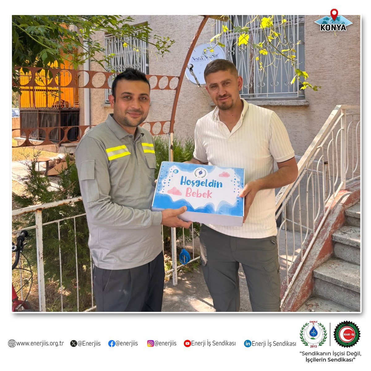 Enerjiis's tweet photo. Temsilcimiz Sn. Gökhan BAYRAM tarafından MEDAŞ Konya Selçuklu 2 Arıza Onarım Bakım biriminde görev yapan üyemize yeni doğan paketi takdim edilmiştir. Yeni doğan paketi takdimi vesilesiyle üyemize ve ailesine hayırlı olsun dilekleri iletilmiş, evlatlarıyla birlikte sağlık, huzur ve mutluluk dolu bir ömür temenni edilmiştir.

Kıymetli üyemize ailesiyle birlikte sağlıklı ve huzurlu bir yaşam dileriz.

@MERAMEDAS 

#enerjiişsendikası #sendikanınişçisideğil #işçilerinsendikası #sendikalçalışma #medaş #meramelektrik #konya