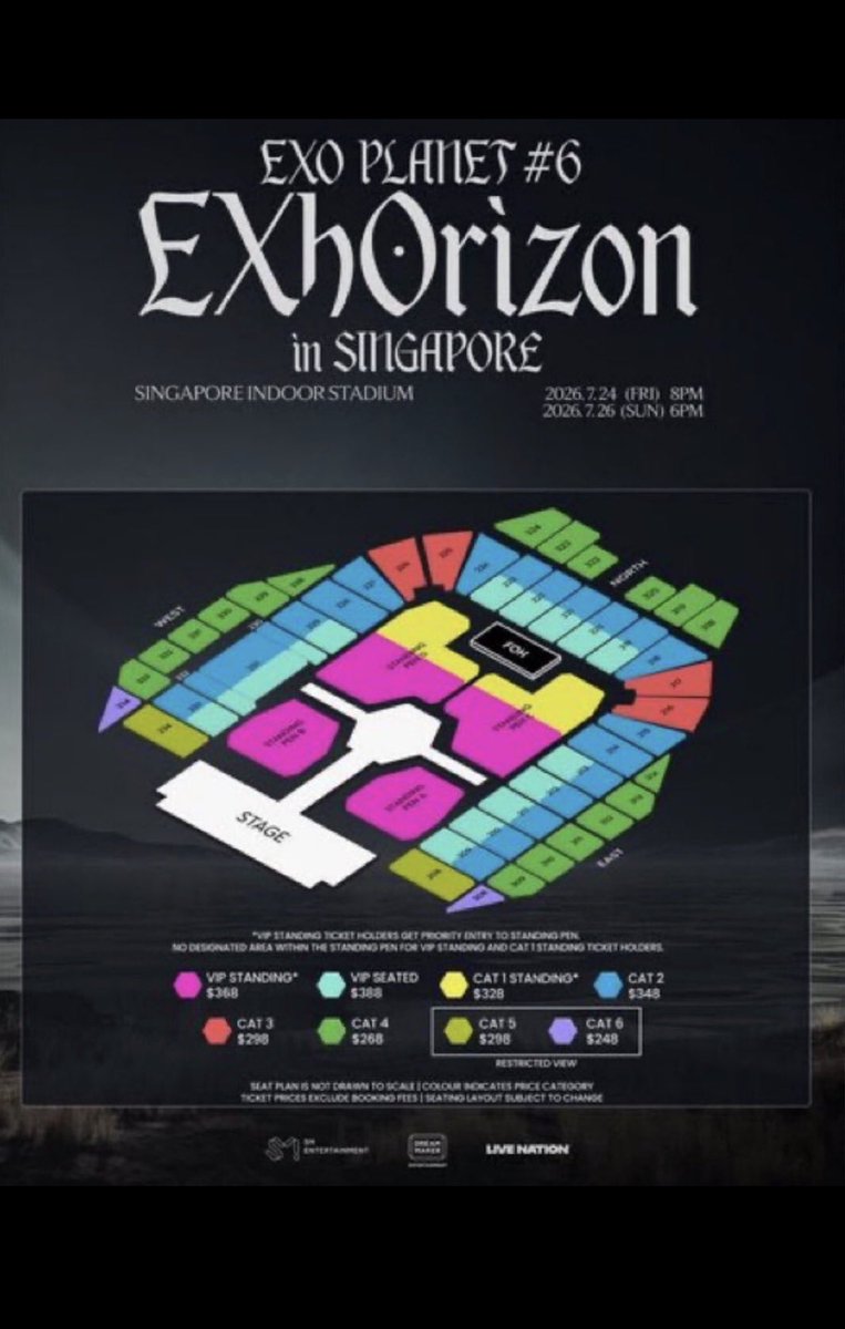 MoonTicket5t's tweet photo. S / LFB
EXO PLANET #6 – EXhOrizon in SINGAPORE
Open, 
• 2xVIP Seated &amp; Standing 
• CAT 1 &amp; 2

✅Transfer/Meet Up 
✨ Side-by-side 
🌍 International fans 

Serious buyers only! 
📥DM,

#EXO #EXOinSG #EXhOrizonInSG #EXhOrizon_In_Singapore #EXOPlanet6 https://t.co/yXKIA65vri