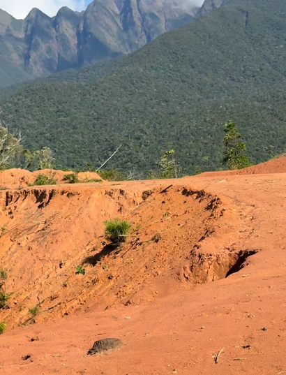 _dacoconutnut's tweet photo. So may pinatag na bundok at kinalbo na mga puno sa Sibuyan Island sa Romblom para tayuan ng kalsada na hindi tinapos. Bangin ang dulo at nagkaka-landslide na kapag umuulan. 

Sinira niyo yung bundok para sa walang kwentang project na malapit pa sa protected zone. Paano nakalusot 'to sa DENR at sino ang nagbulsa sa pondo?

📷: Ethan Hernandez