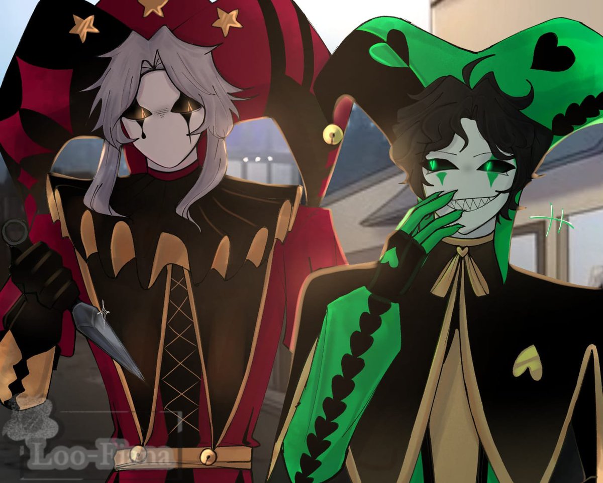 loofianaa2's tweet photo. And other of my artworks about them i haven't post here🌹

#tfc #thefreakcircus #pierrot #harlequin #tickettaker #jester #doctor https://t.co/u0YOBRNC4e