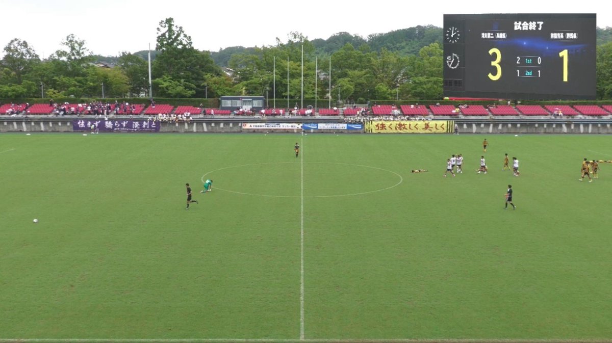 USJ_Justin's tweet photo. 滝川第二高校、前橋育英に3－1で勝利！！😭⚽️🔥
全国屈指の強豪を相手に、最後まで攻守にわたって素晴らしい戦いを見せてくれました。
最後まで崩れず、勝利をつかみ取り本当に強かったです。
滝川第二の強さを全国に見せつけた素晴らしい勝利でした！

#滝川第二  #インターハイ #高校サッカー https://t.co/KFFxyMsPb9