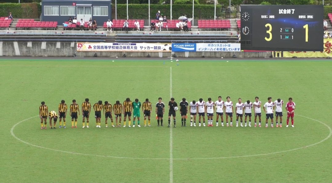 USJ_Justin's tweet photo. 滝川第二高校、前橋育英に3－1で勝利！！😭⚽️🔥
全国屈指の強豪を相手に、最後まで攻守にわたって素晴らしい戦いを見せてくれました。
最後まで崩れず、勝利をつかみ取り本当に強かったです。
滝川第二の強さを全国に見せつけた素晴らしい勝利でした！

#滝川第二  #インターハイ #高校サッカー https://t.co/KFFxyMsPb9