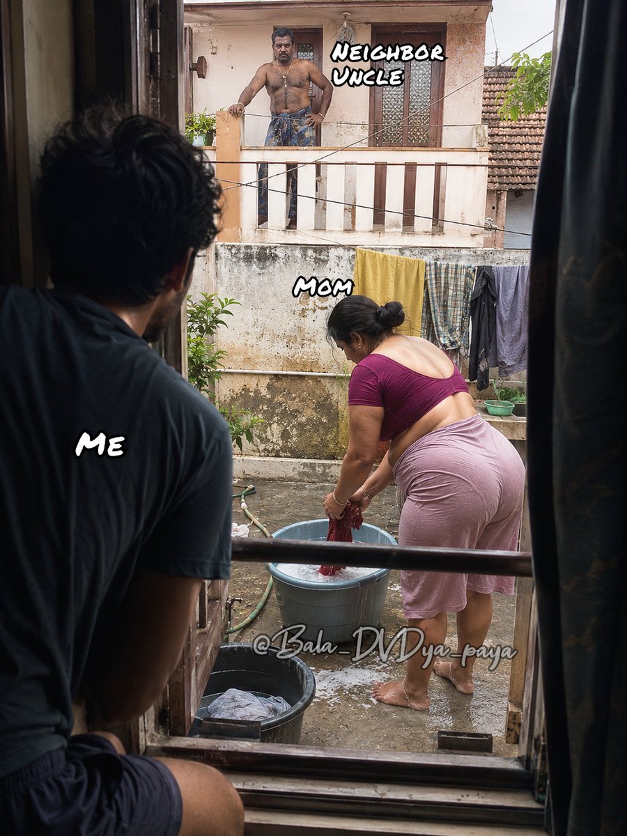 Bala_Dvdya_paya's tweet photo. I will always hide and watch how neighbor uncle enjoys my mom's bosy 🥵 https://t.co/i8zDJis6u4