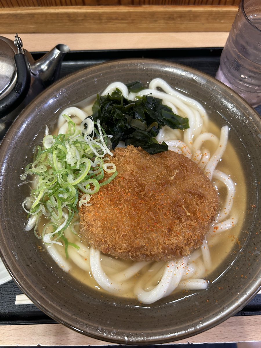 wak0oooo's tweet photo. 竜宮城からの帰り道はゴボ天うろんと決まってるのにコロッケェおつかれぇ https://t.co/3KGPzYqtRX