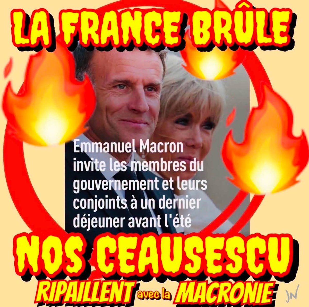 89_patrice's tweet photo. Sur le front des incendies dans les Landes et en Gironde, des centaines de personnes évacuées, des dizaines de domiciles détruits.
Pendant ce temps-là, le monarque élyséen convie ses disciples pour se gaver. L’ignominie ne connaîtra aucune limite chez cet autocrate narcissique. https://t.co/dCAo4Inhw2