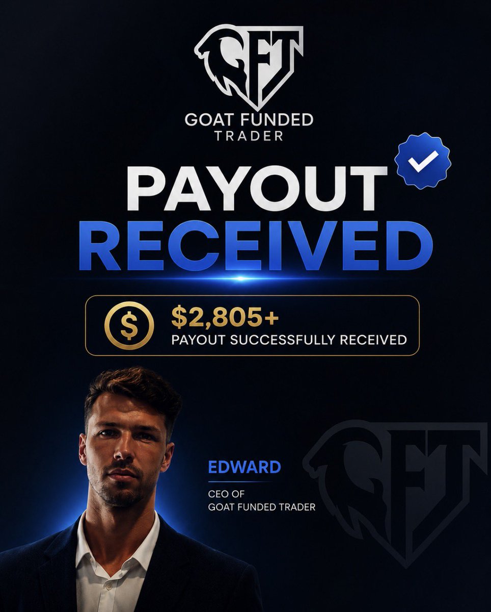 propwatchmedia's tweet photo. 🚨UPDATE: GFT Payout Dispute Appears Resolved

The trader whose payout dispute we covered yesterday has now shared a screenshot indicating that the $2,805+ payout has been received.

It’s always encouraging to see disputed cases reach a resolution.

Credit to the @GoatFunded team and CEO @EdwardXLreal for resolving the matter and ensuring the payout was processed.

As always, PropWatch will continue reporting both community concerns and positive outcomes as they develop. That’s the standard we aim to maintain.