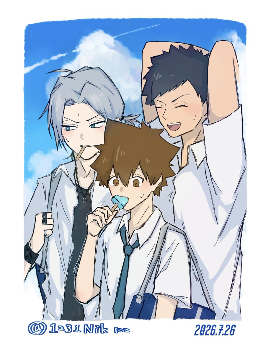 1231Nik's tweet photo. 並盛トリオ🌻✨ https://t.co/DuOmnAveh3