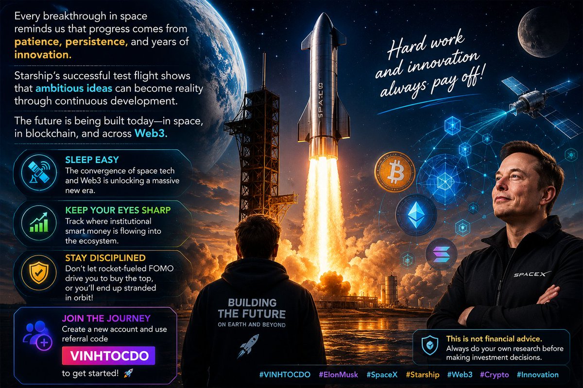 KIM_crypto143's tweet photo. Space exploration continues to prove that the biggest breakthroughs come from bold ideas backed by years of relentless execution. Every successful Starship milestone is a reminder that innovation doesn't happen overnight.
#ElonMuskTheRetardKing #Kim_crypto143 https://t.co/nhczjNanwh