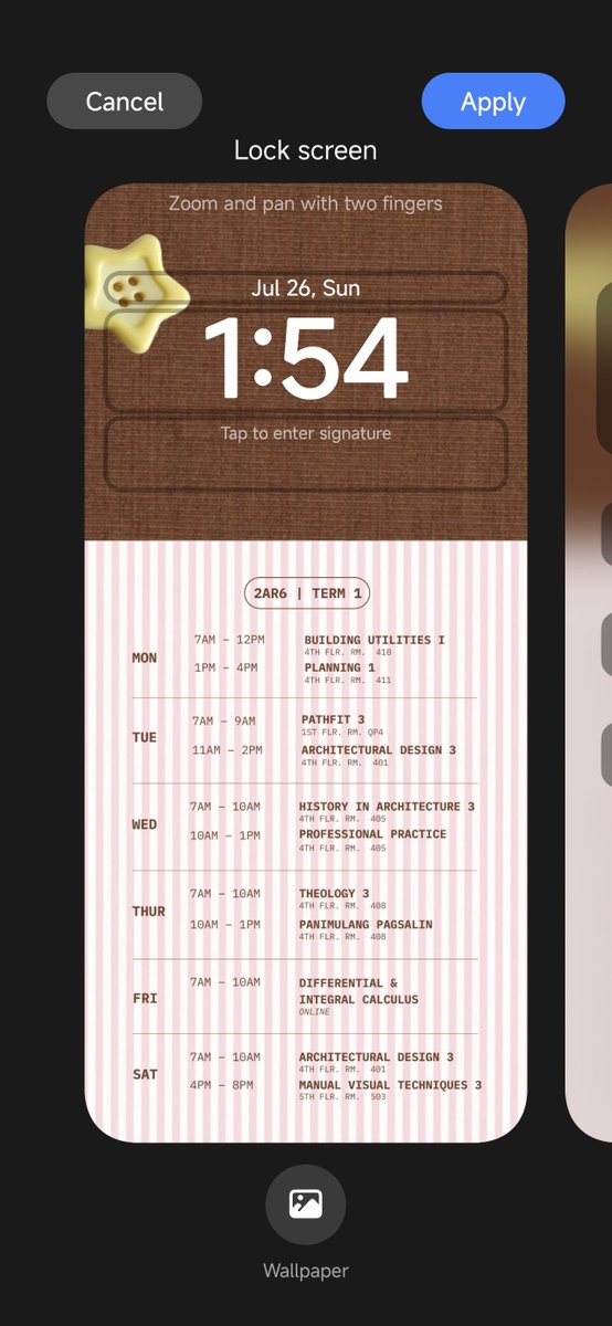 rarchi8's tweet photo. made my wallpaper class schedules ! deciding between these 2 🫥 https://t.co/SCotzpEgJQ