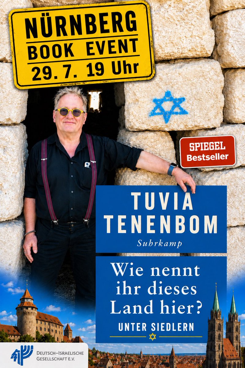 tenenbom's tweet photo. Book event in Nürnberg 
Must Register: 
https://t.co/BVzBivm3uc

https://t.co/oPBNorpaCA https://t.co/9GOohVR9wP