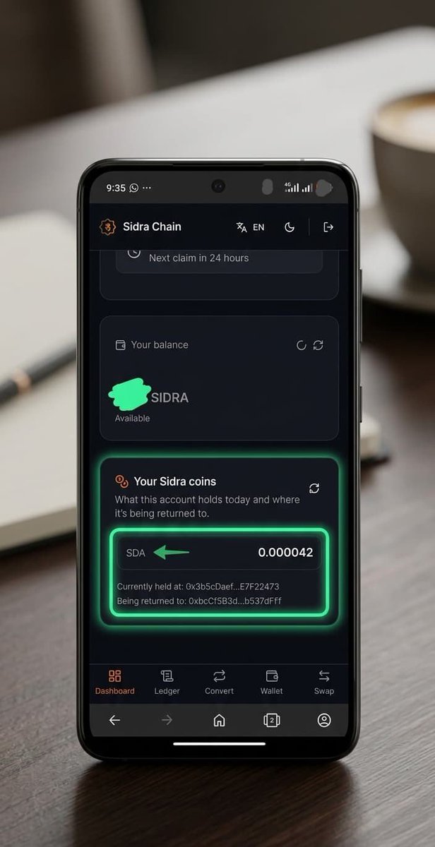 Sidra_adviser's tweet photo. Update 📢

If you  see this section on your dashboard (as indicated below), it means your connection is active to this wallet. ✅😁

If you can't see it yet, don't worry—just wait for the next update. Your dashboard will be updated soon. ⏳

#SidraAdviser https://t.co/bNmnuEd6xu
