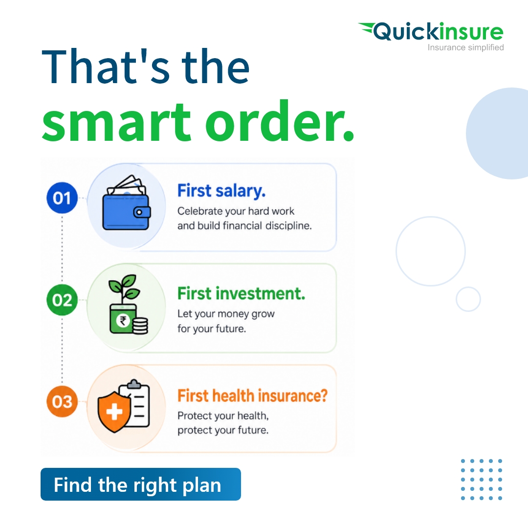 quickinsureInd's tweet photo. First salary feels like freedom.
First investment builds your future.
First health insurance protects both.
Start early. Choose the right health cover with expert guidance.
https://t.co/Bw9xWb8k6R
#HealthInsurance #FinancialPlanning #SecureYourFuture #Quickinsure https://t.co/4WyRi9f5fY