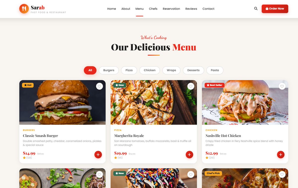sodesign_in's tweet photo. Single Page Restaurant Website Template #WebsiteDesign  #template #graphicdesign #logo https://t.co/pYlsTEFXOi
