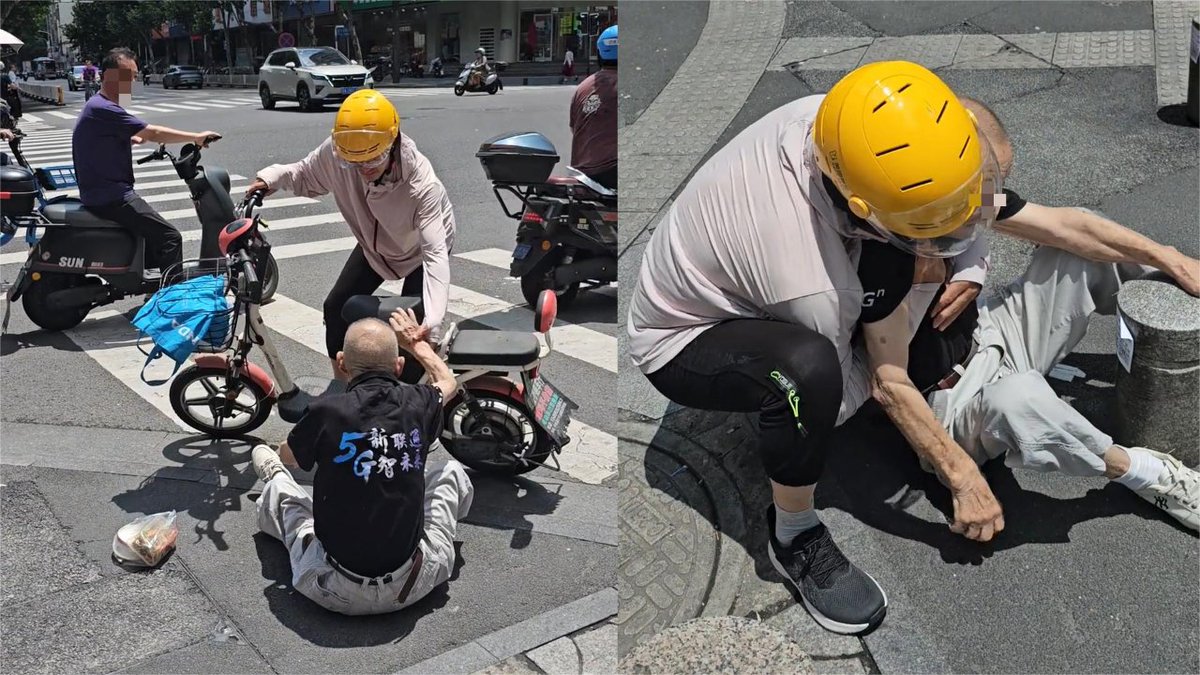 DUsvJ68aQBOVIcO's tweet photo. Caught a random stranger helping an old man cross the street this morning. Small acts make the whole city feel warm ， https://t.co/xePotBA9ri