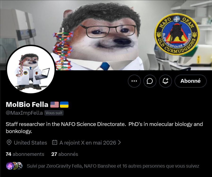 Baguette7th's tweet photo. #NAFOfellas, can we boost @MaxImpFella? 

Thank you 🫡🇺🇦💙💛

#NAFO #WeAreNAFO #NAFOExpansionIsNonNegotiable #FollowAFellaEveryDay https://t.co/lpMUBTzxu7