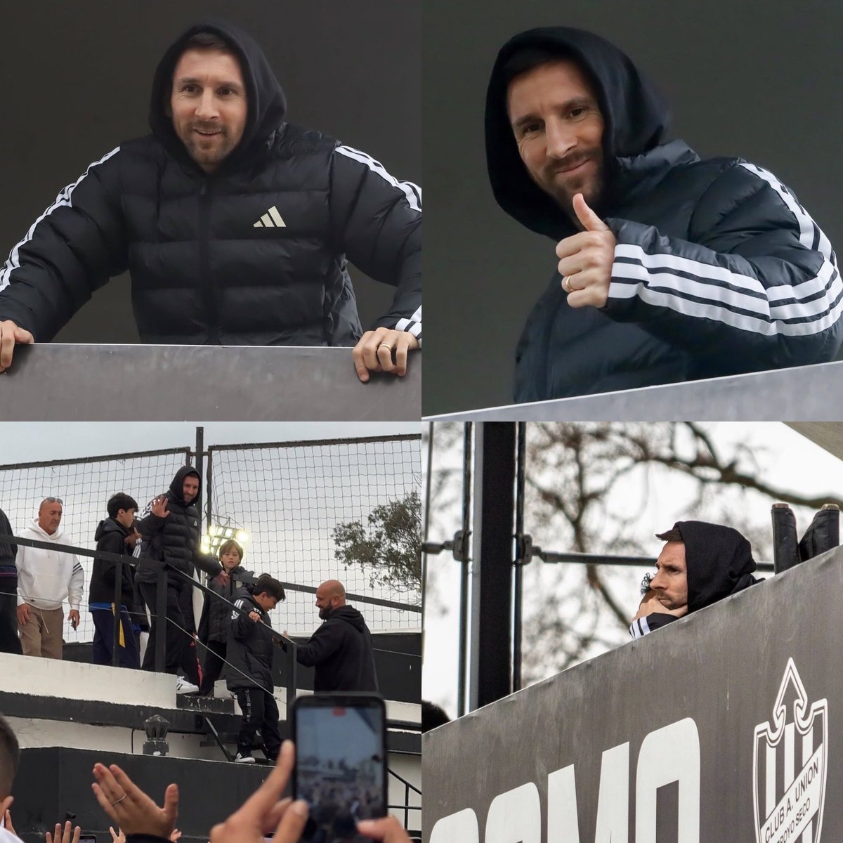 idextratime's tweet photo. 🚨 TERKINI : Penampilan publik pertama Lionel Messi setelah kekalahan Argentina di final Piala Dunia 2026 melawan Spanyol. 👋

Ia menghadiri pertandingan Leones FC (klub keluarganya, yang dipimpin oleh kakaknya Matías) melawan Central Córdoba di Liga Primera C, di Stadion Antonio Di Giácomo, Rosario. 🇦🇷