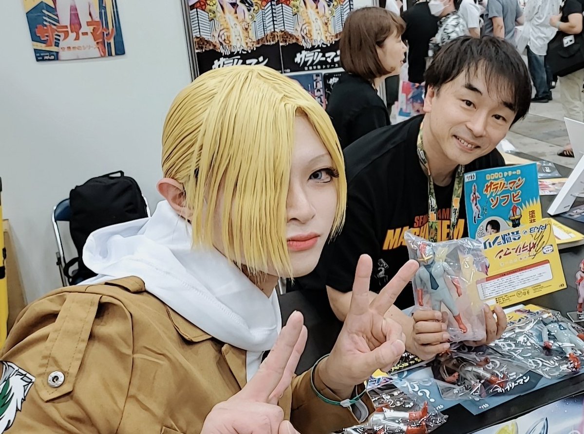 kingdom0802's tweet photo. はわわわ...💦
声優の関智一さんご本人とツーショット撮ってしまった....✨️
スーパーハカーが目の前に...！！！
#WF2026ｓ https://t.co/Bfj3RJpYQ8