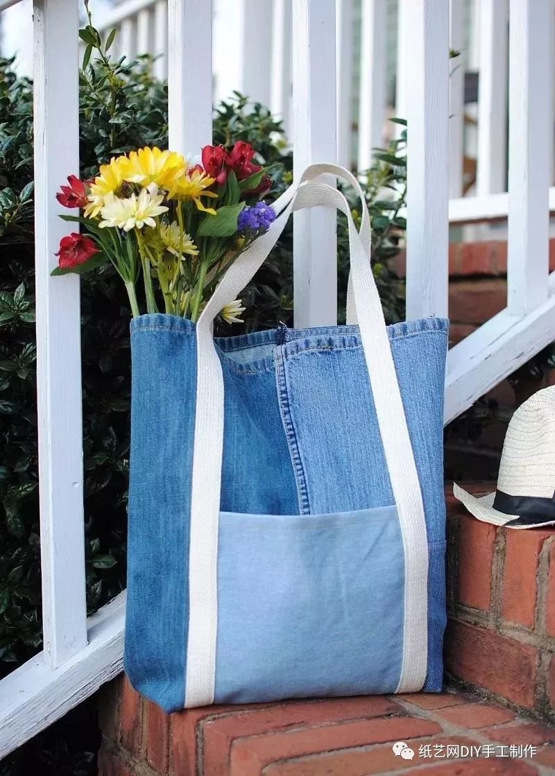 DustinR54142075's tweet photo. Upcycled old jeans into a cute tote bag for weekend shopping—zero waste, full style! https://t.co/69H3cnoPY1