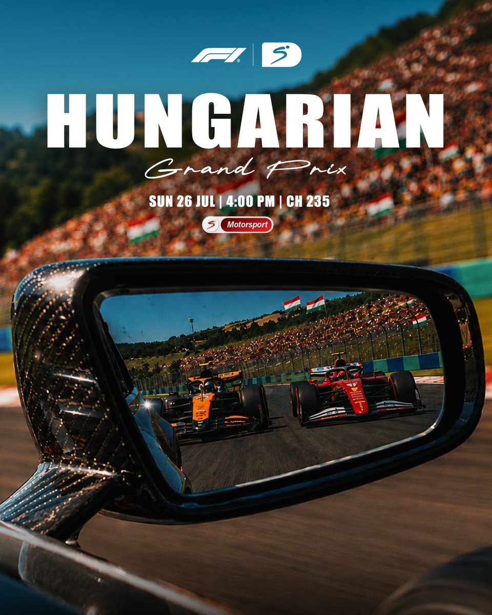 DStv_Kenya's tweet photo. RACE DAY IS HERE! 🇭🇺🏎️💨
✅ #HungarianGP | @ 4Pm | Ch. 235
To Stream 📲 https://t.co/I1rxYCU2i3
Dial *423# or use #MyDStvApp to reconnect today🤗
#HungarianGP #F1 #RaceDay #MotorsportDrama #Formula1 #RaceWeekend #F1OnDStv #StreamOnDStv #TitleRace https://t.co/s3hJtl7JQk