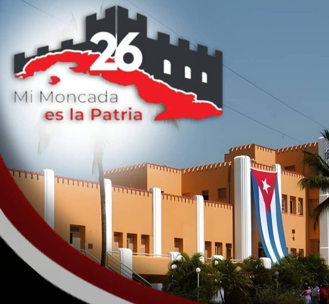 JoelBArcher's tweet photo. Hoy, más que nunca: unidad, solidaridad y amor a la Patria. #DíaDeLaRebeldíaNacional #Cuba 🇨🇺 #MiMoncadaEsLaPatria https://t.co/i2AUcMCRPC