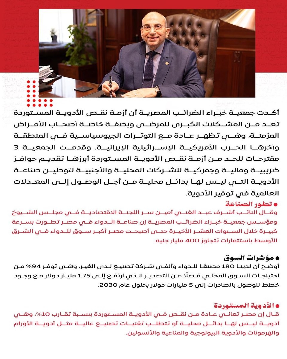 Eate1997Atc's tweet photo. #جمعية_خبراء_الضرائب_المصرية #أشرف_عبد_الغني #صناعة_الدواء #الأمن_الدوائي #الاقتصاد_المصري #الرعاية_الصحية⁩ https://t.co/Tpixl1aT6d