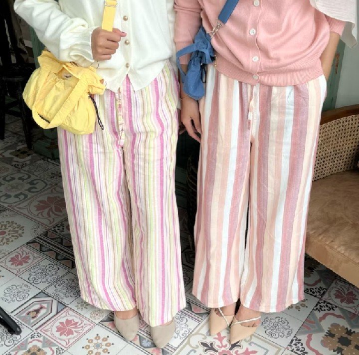 geyaceez's tweet photo. AAAA GEMASSS celana linen stripes soft color ini nyaman buat daily  🥹🌷 https://t.co/V9rg1GOANJ