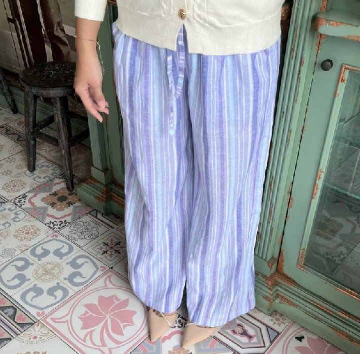 geyaceez's tweet photo. AAAA GEMASSS celana linen stripes soft color ini nyaman buat daily  🥹🌷 https://t.co/V9rg1GOANJ