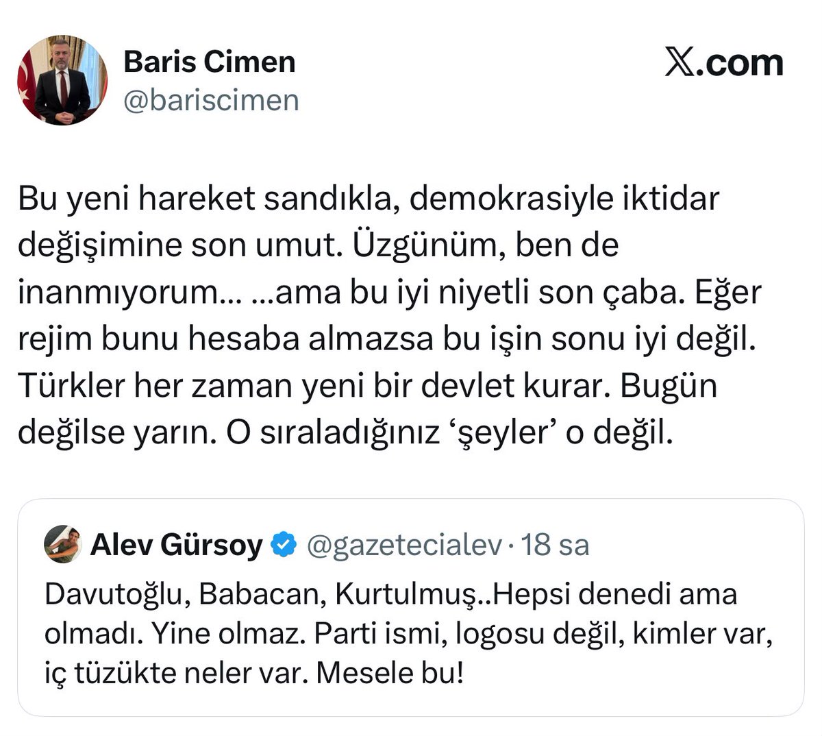 TweetterYazari's tweet photo. Ankara Cumhuriyet Başsavcılığı, Barış Çimen hakkında TCK 217. “Halkı Kanunlara Uymamaya Tahrik” suçundan soruşturma başlattı. https://t.co/PDhnoDDwdz