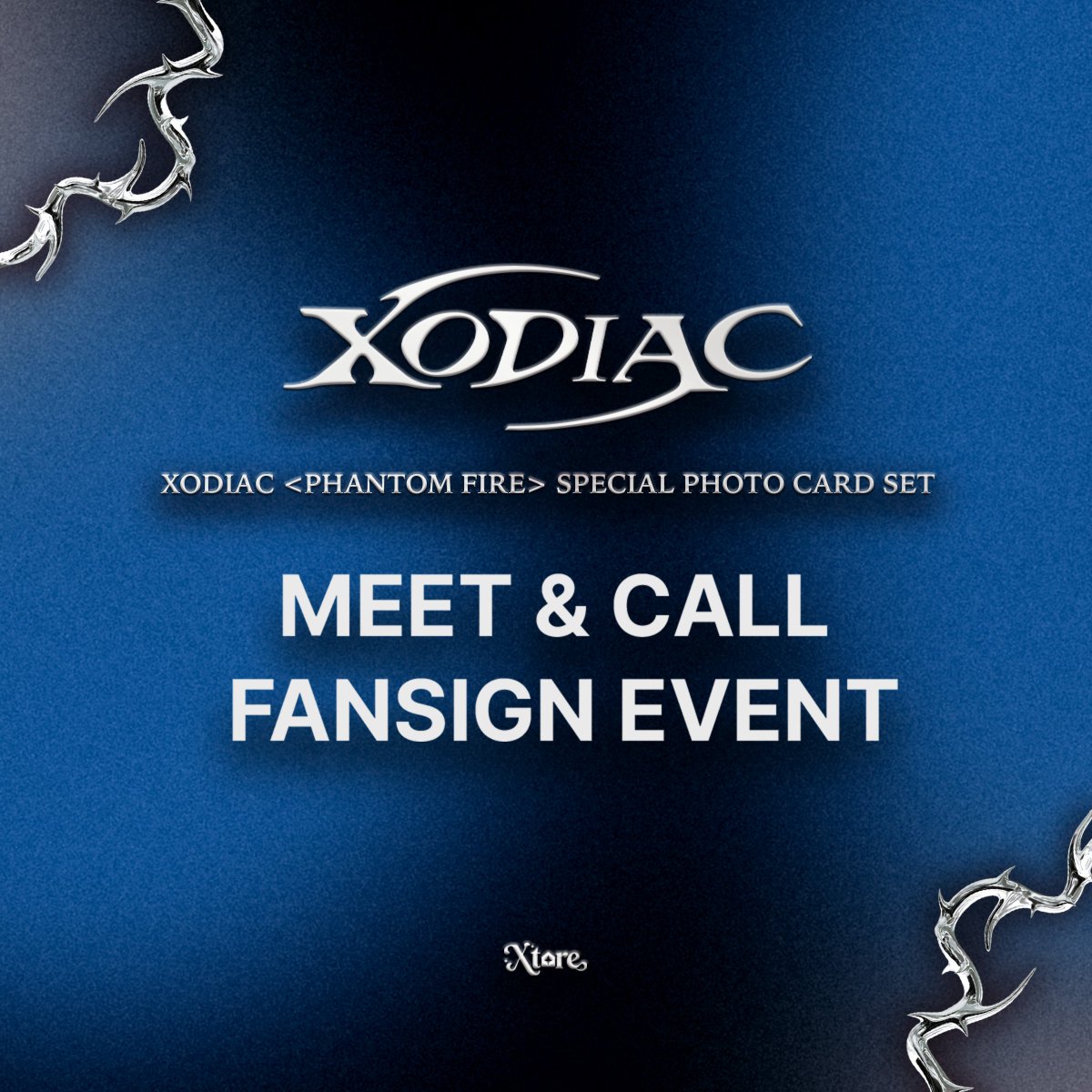 Xtoreofficial's tweet photo. [📣] XODIAC SPECIAL PHOTO CARD SET 발매 단체 대면 &amp; 1:1 영상통화 팬사인회

📆 진행 일시 : 2026.08.08 (토) 14:00 (KST)

📌 응모 기간 : 2026.07.26 (일) 15:00 ~ 07.29 (수) 23:59 (KST)

🔗대면: https://t.co/hNET54qcPi
🔗영상통화: https://t.co/C41Yywg4ds

#소디엑 #XODIAC https://t.co/7huc6T86mY