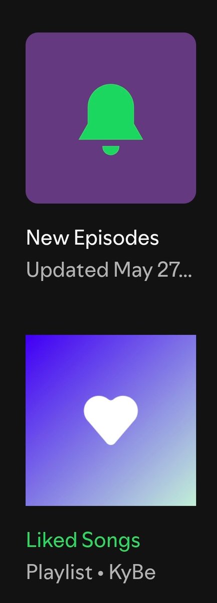 KyBeCptr's tweet photo. @SpotifyCares I strongly suggest that you redesign the icons for "New Episodes", "Your episodes"and"Liked Songs". They are really ugly.Besides, the inability to send pictures within the chat function is somewhat frustrating. Since your advantage over Apple Music lies in user private messaging https://t.co/juzTulGwMD