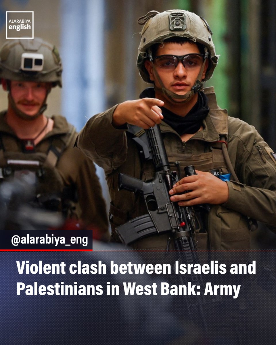 The Israeli military says a violent confrontation broke out between Israelis and Palestinians in the occupied West Bank, a day after clashes elsewhere in the territory left six people dead.