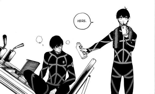 Arieslikesbllk's tweet photo. Why does Isagi act like a supportive wife toward Rin? https://t.co/Ktsne5PUFx