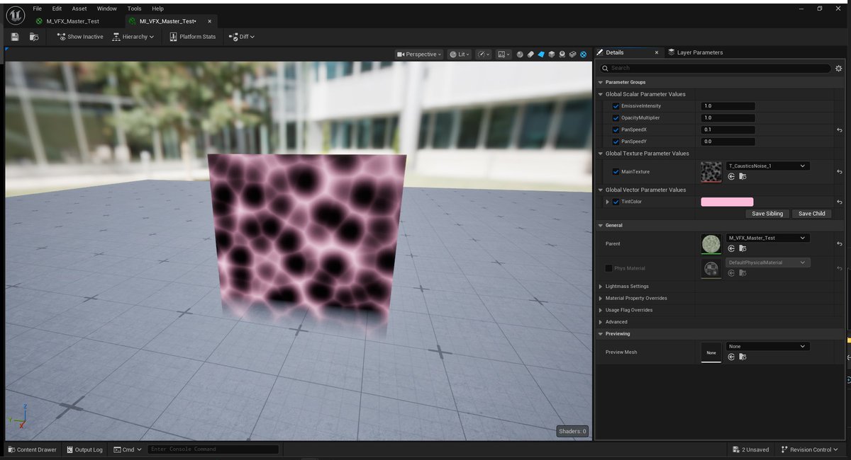 tora_3dcg's tweet photo. Blenderに続いて、Unreal Engine 5.8から実装された Unreal MCPでVFXなどで使いやすいマスターマテリアルを試験的に作成依頼。例としてTexture Parameter, Emissive, Opacity, UV Pan, Tint Colorの機能実装

結果としてはちゃんとコンパイルエラーもなく、期待した動作になっている

これはすごいかも https://t.co/eJ3crSZGqU