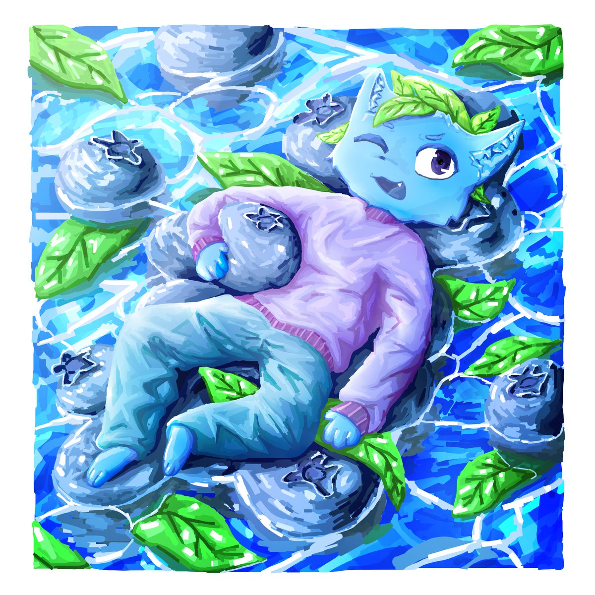 Pazmerely's tweet photo. might be an oc or not from those blueberry cat.. https://t.co/rzZHvaVr0o