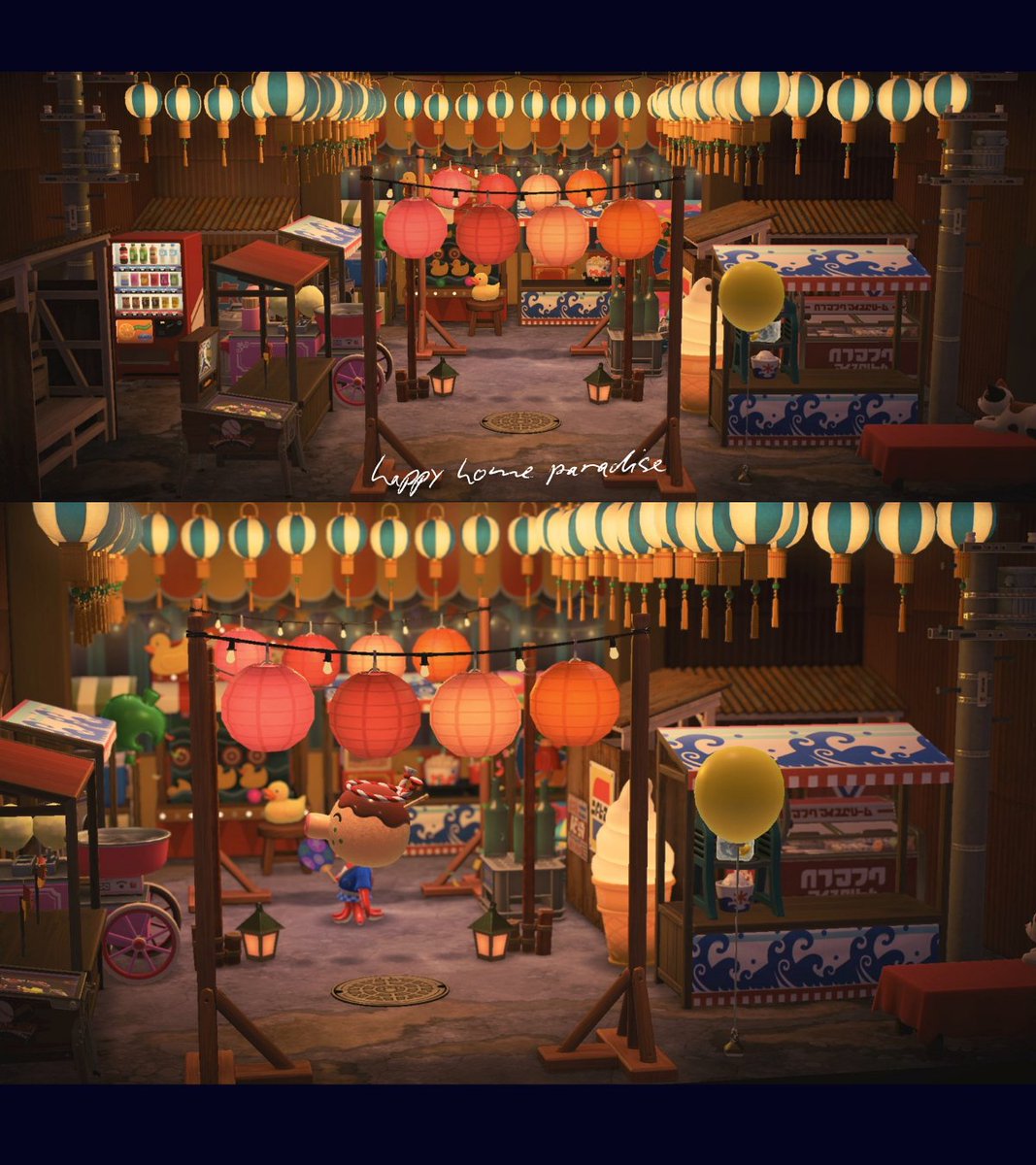 hrjhsr's tweet photo. タコヤと縁日🏮

#あつ森 #あつ森写真部 #acnh #animalcrossing #ハピパラ https://t.co/FH92TCnqfH