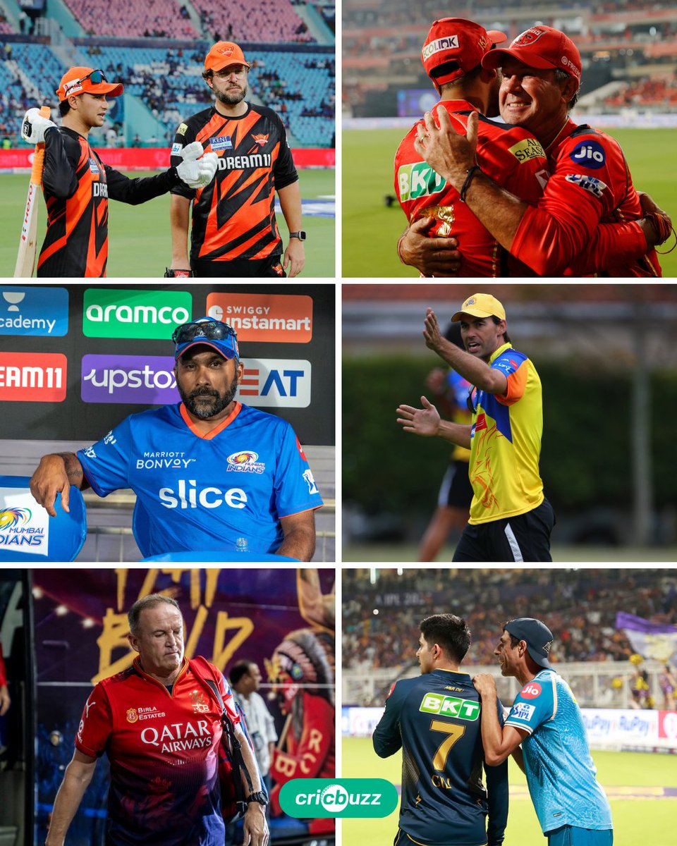 cricbuzz's tweet photo. If you had to rank these IPL coaches from 1-6, what would your order be⁉️

Consider different parameters like titles won, maximising returns, developing players, auction strategies and so on... https://t.co/5IGsKhrmBD