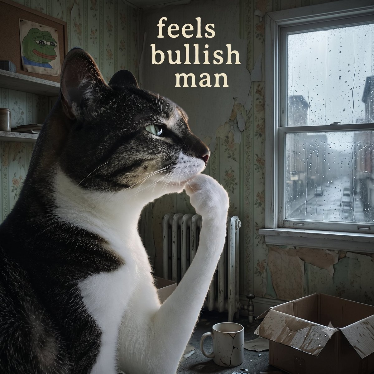 Thinking Cat tweet media