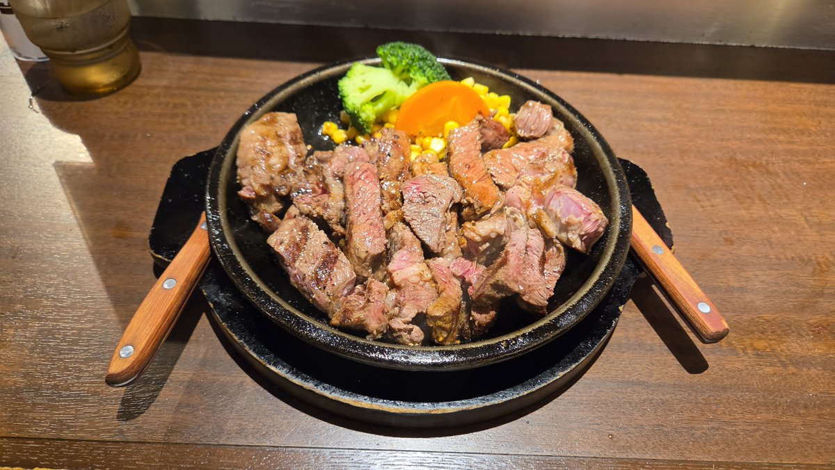 Okada2Tko's tweet photo. 2026年07月22日水曜
いきなりステーキ町田店
🇫🇷France  Tariquet Classic
ハイボール
ワイルドステーキ 450g
#いきなりステーキ #町田 #白ワイン
#ハイボール #ワイルドステーキ https://t.co/HI7fFOX60I